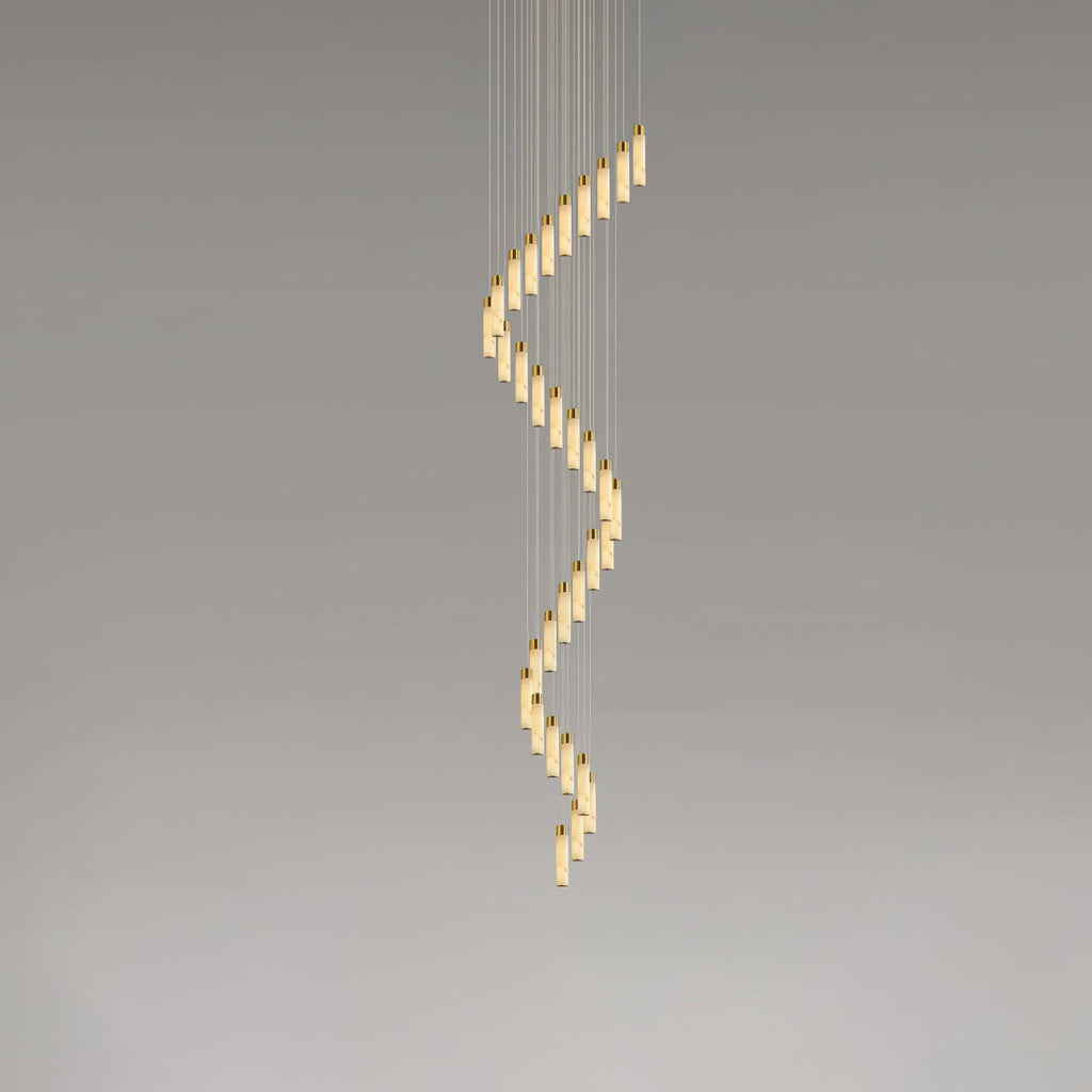 Vallén Alabaster Spiral Chandelier