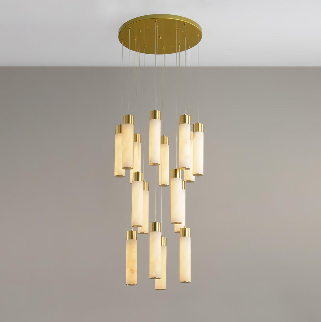 Vallén Alabaster Spiral Chandelier