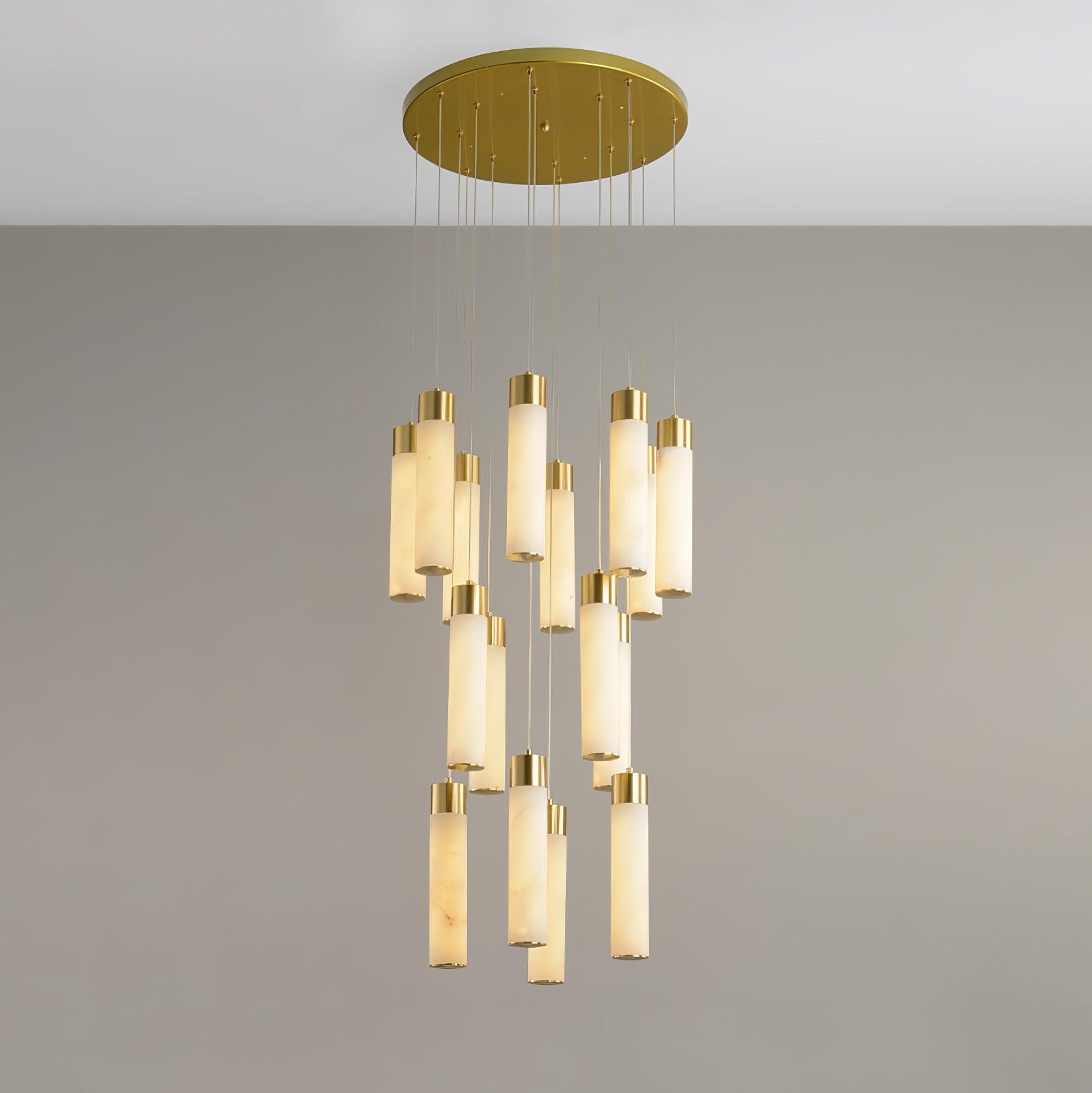 Vallén Alabaster Spiral Chandelier