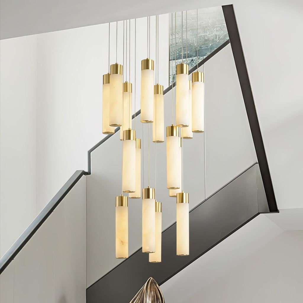 Vallén Alabaster Spiral Chandelier