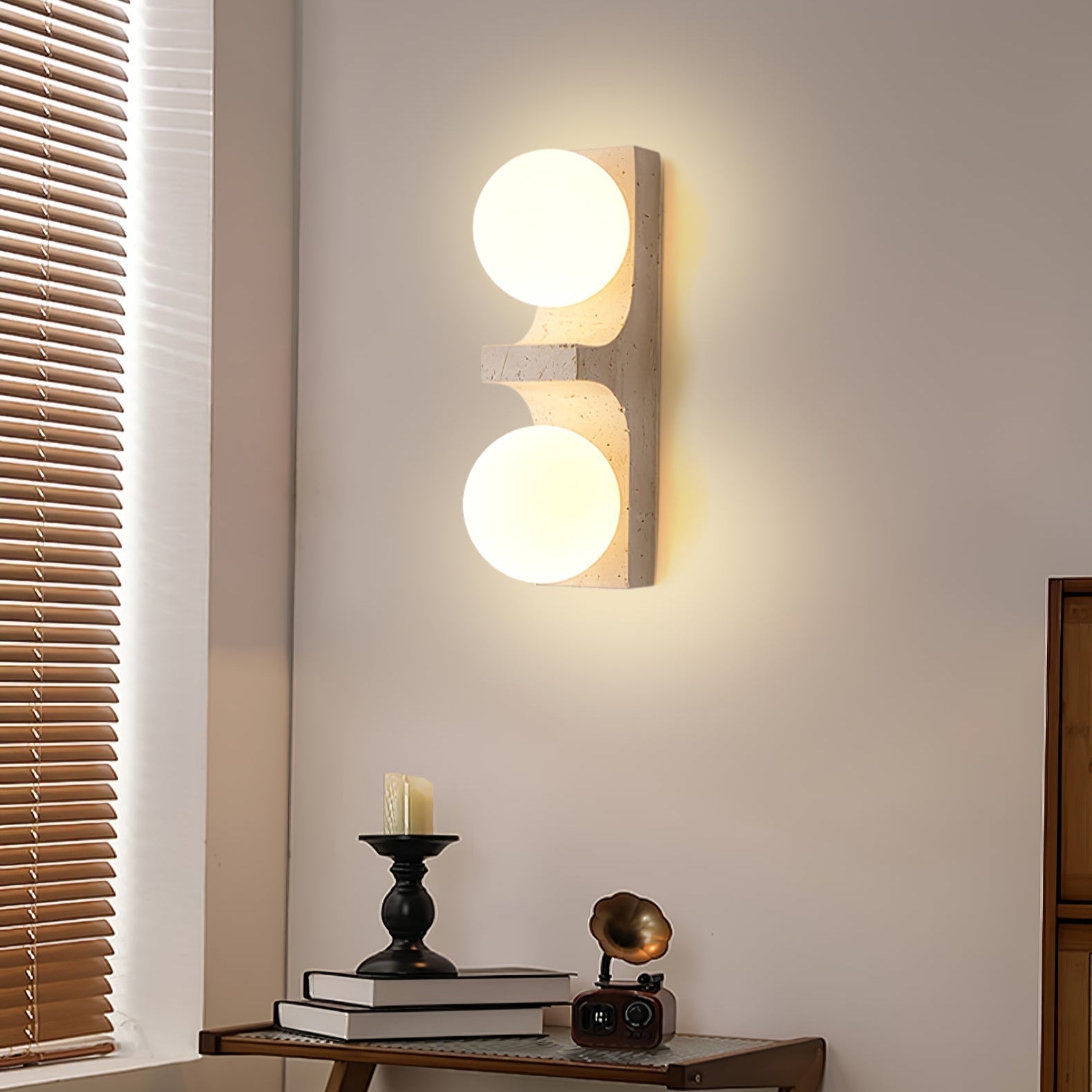 Solara Sunset Stone Wall Sconce