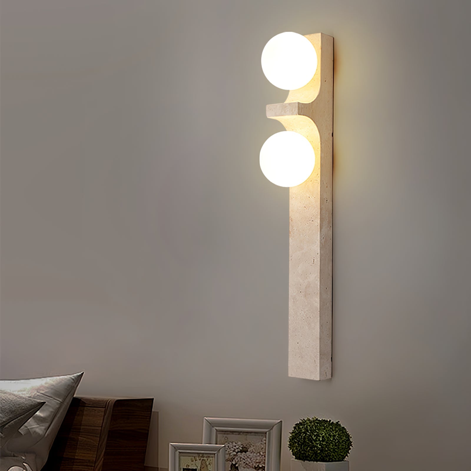 Solara Sunset Stone Wall Sconce