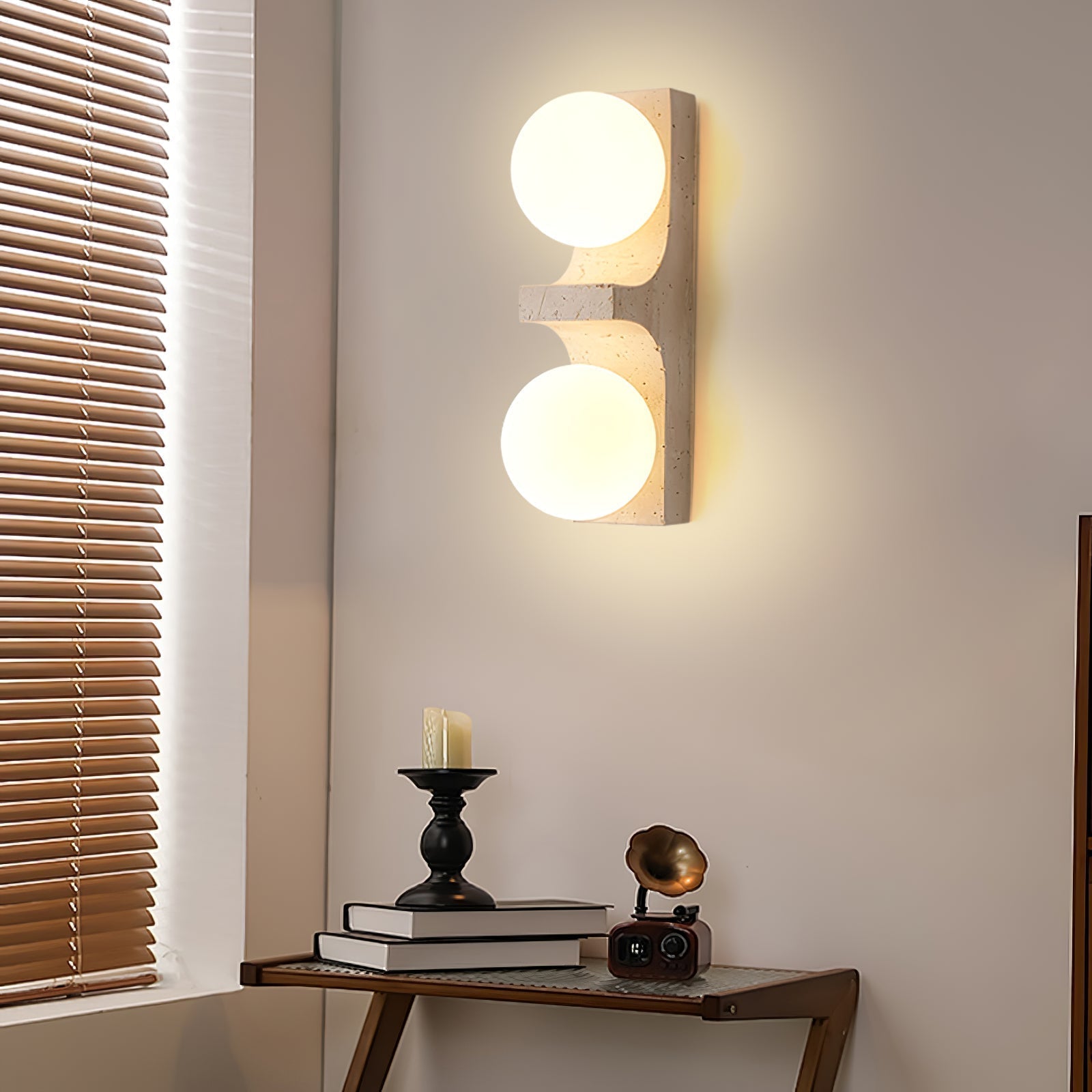 Solara Sunset Stone Wall Sconce