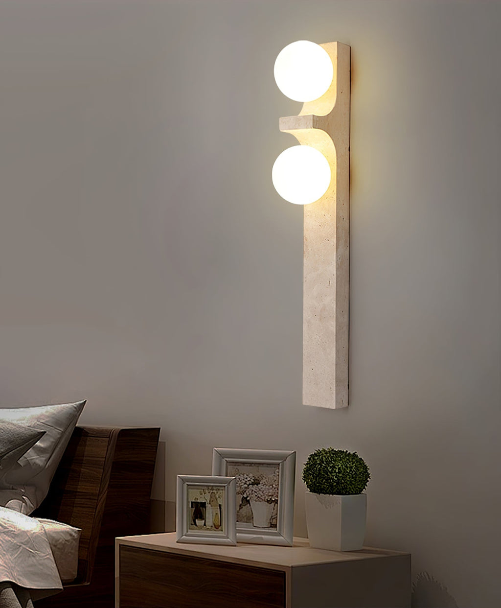 Solara Sunset Stone Wall Sconce