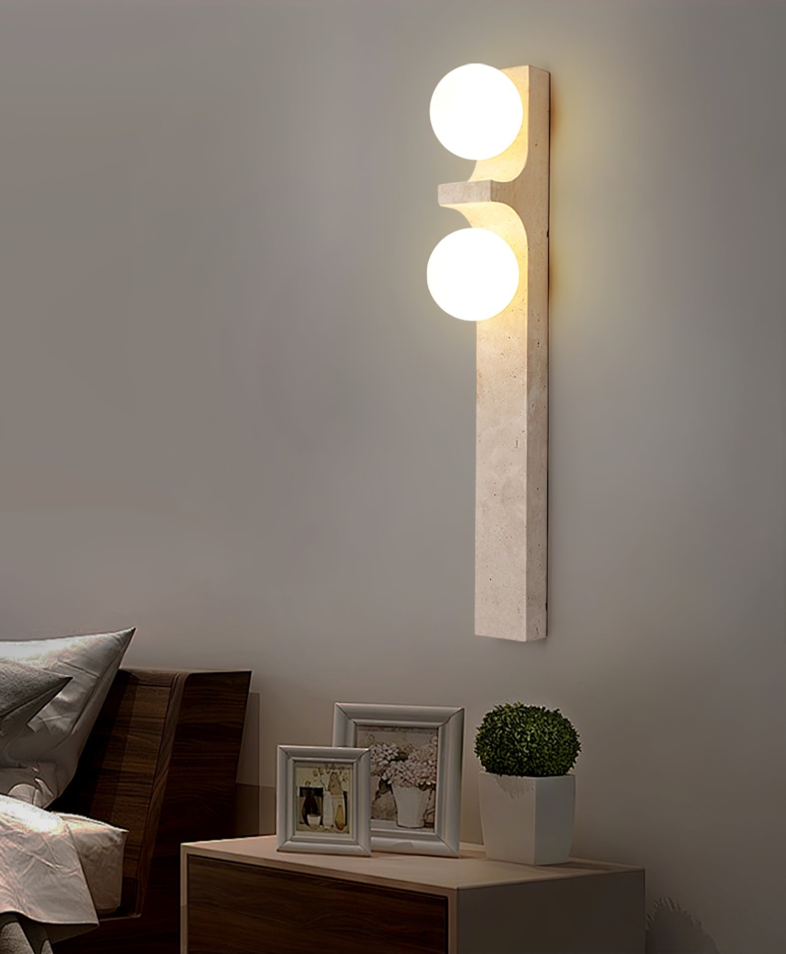 Solara Sunset Stone Wall Sconce