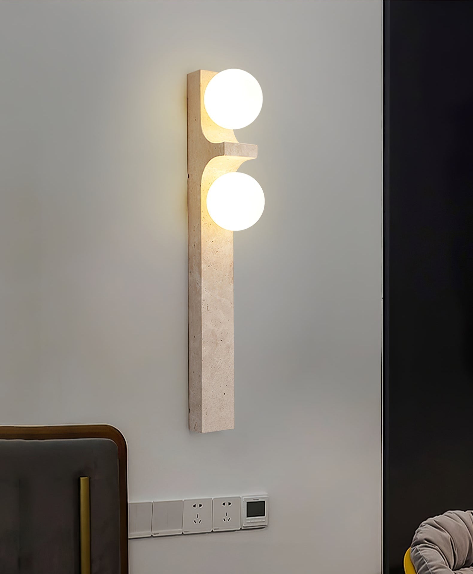 Solara Sunset Stone Wall Sconce