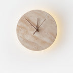 Travertine Aura Wall Clock
