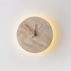 Travertine Aura Wall Clock