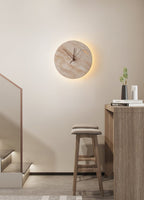Travertine Aura Wall Clock
