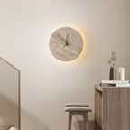 Travertine Aura Wall Clock