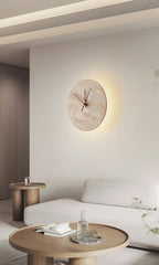Travertine Aura Wall Clock