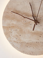 Travertine Aura Wall Clock