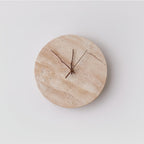 Travertine Aura Wall Clock
