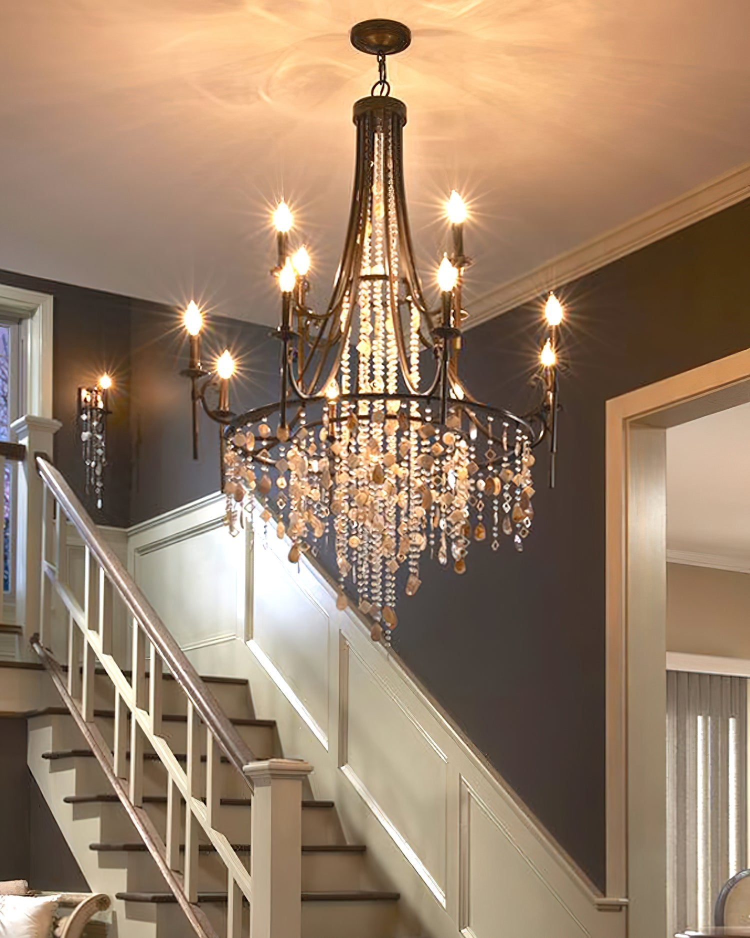 Seraphina Shell Cascade Chandelier