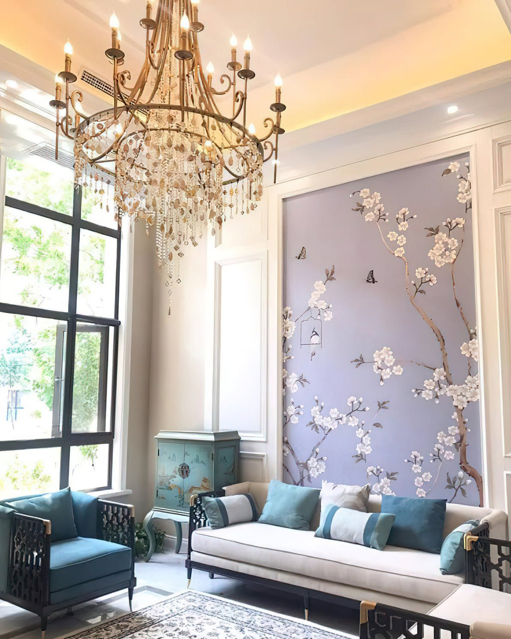 Seraphina Shell Cascade Chandelier