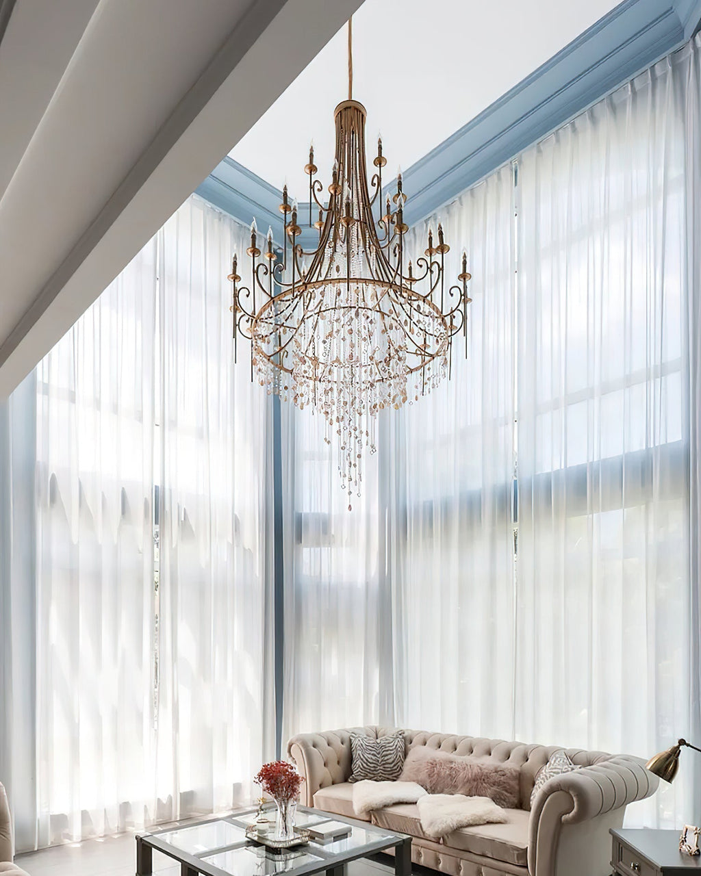 Seraphina Shell Cascade Chandelier