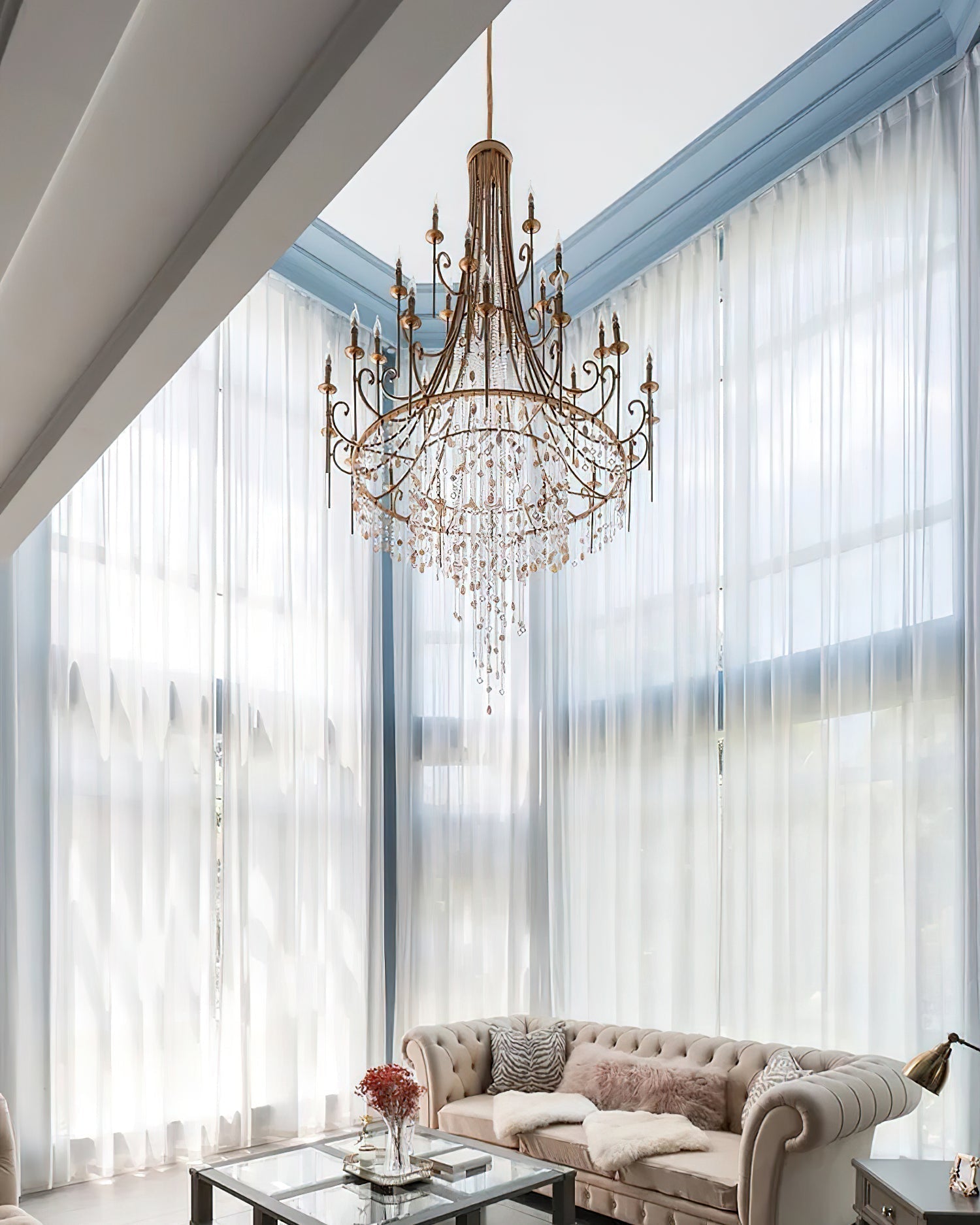 Seraphina Shell Cascade Chandelier