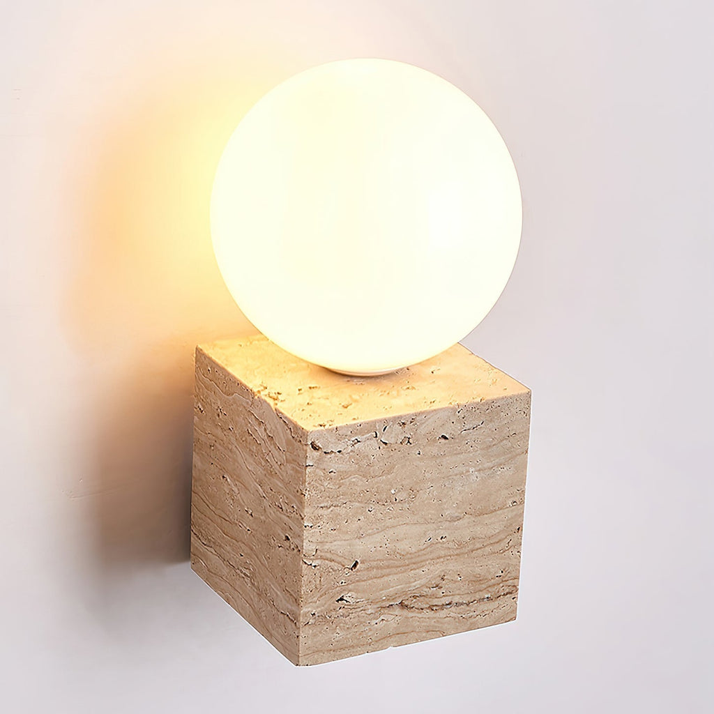 Solara Travertine Wall Lamp