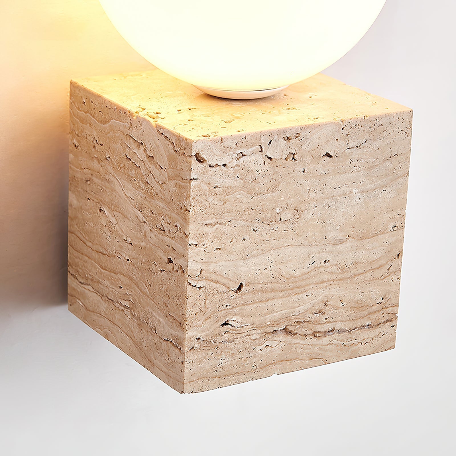Solara Travertine Wall Lamp