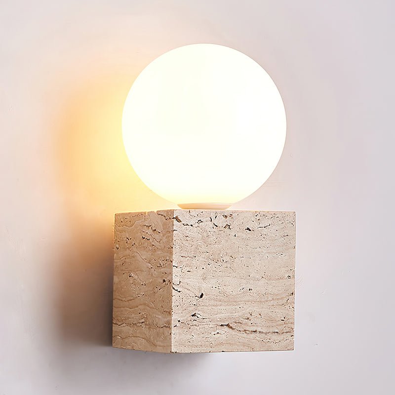 Solara Travertine Wall Lamp
