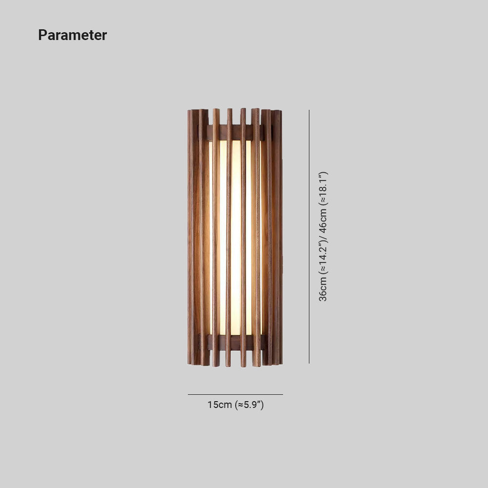 Walnut Warmth Wall Light