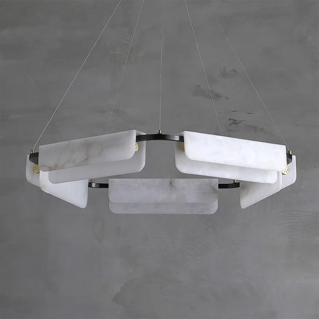 Circona Alabaster Pendant Light Chandelier