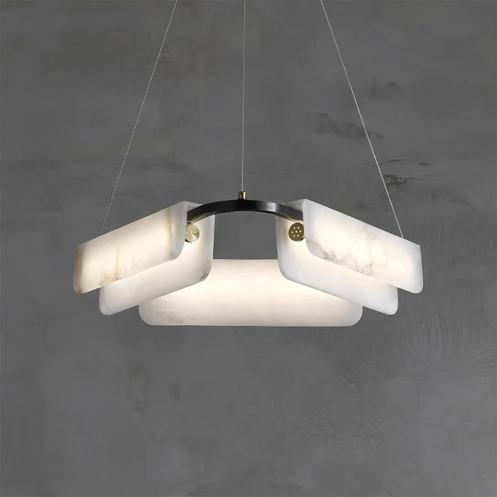 Circona Alabaster Pendant Light Chandelier