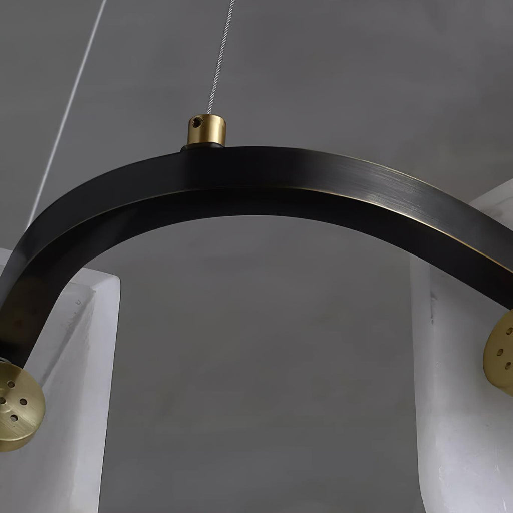 Circona Alabaster Pendant Light Chandelier