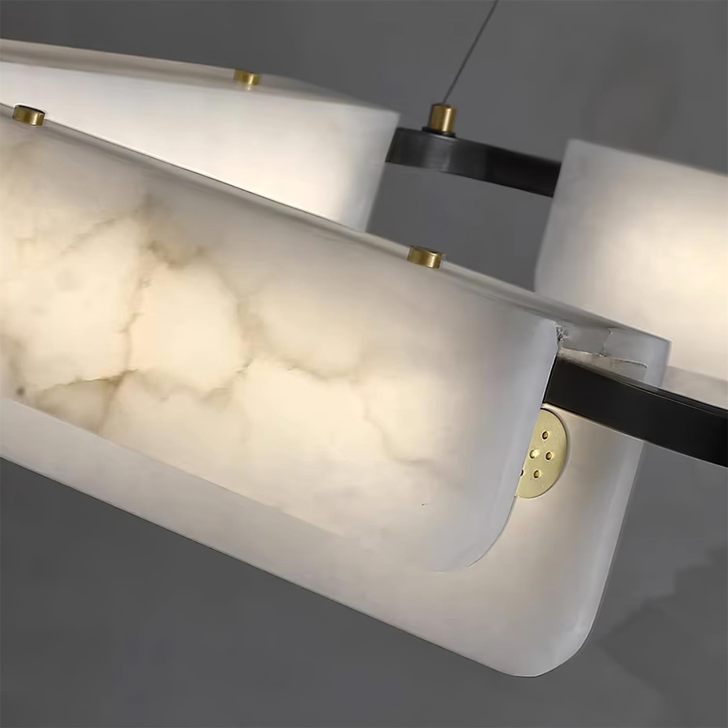 Circona Alabaster Pendant Light Chandelier