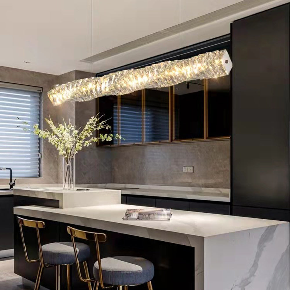 Crystal Radiance Pendant Light Stainless Steel