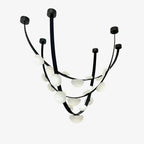 Loria Leather Whisper Alabaster Chandelier