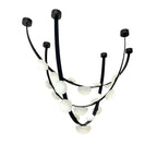 Loria Leather Whisper Alabaster Chandelier