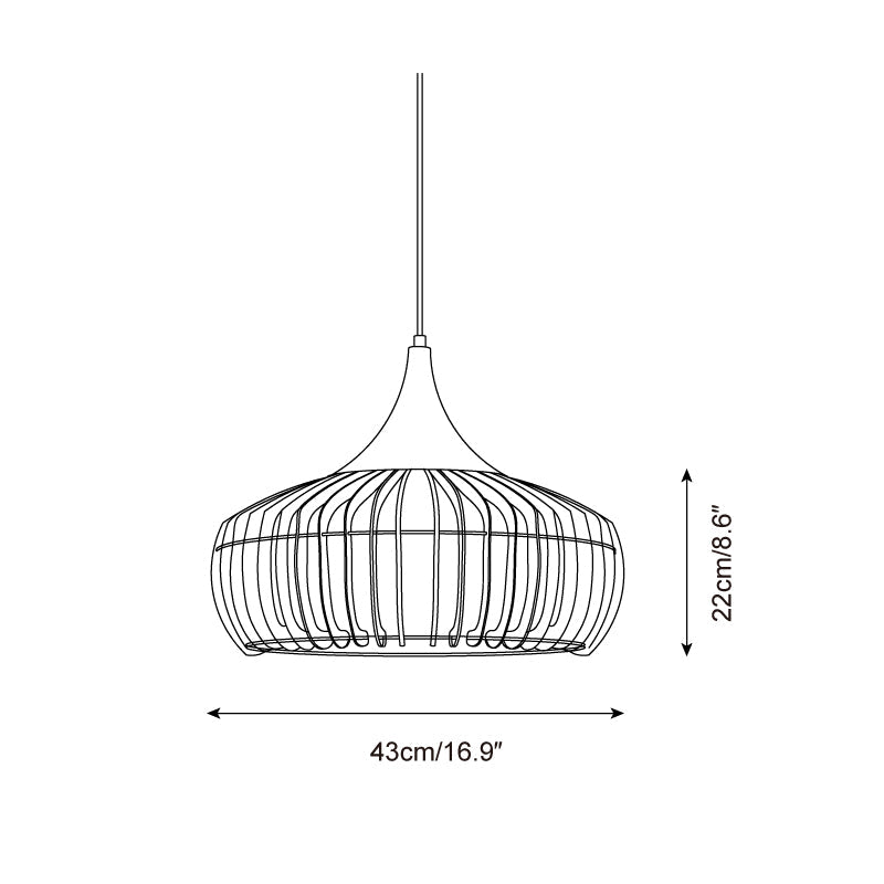 Auralis Bamboo Rattan Pendant