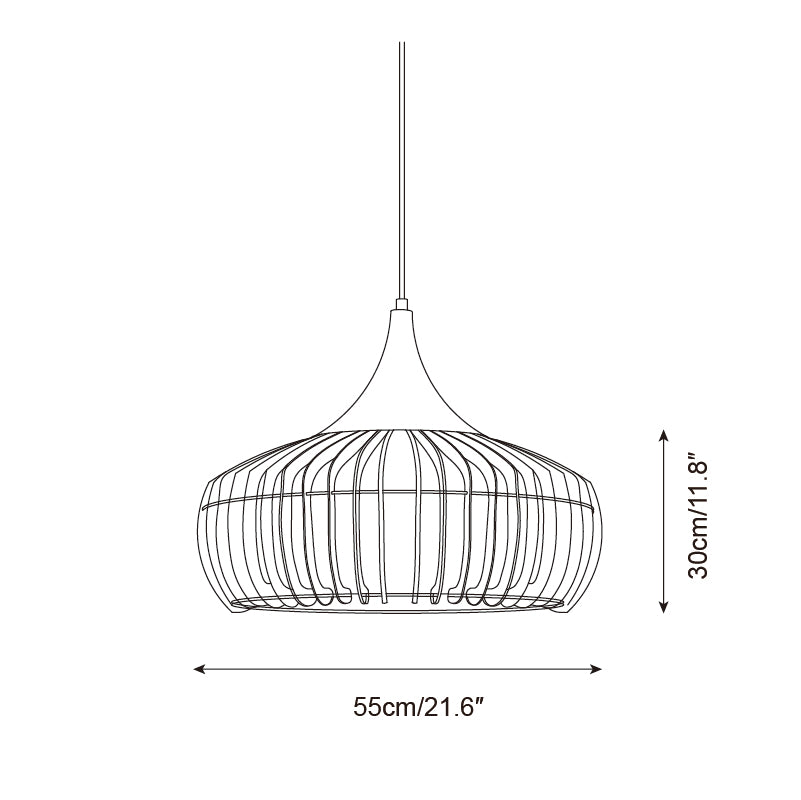 Auralis Bamboo Rattan Pendant