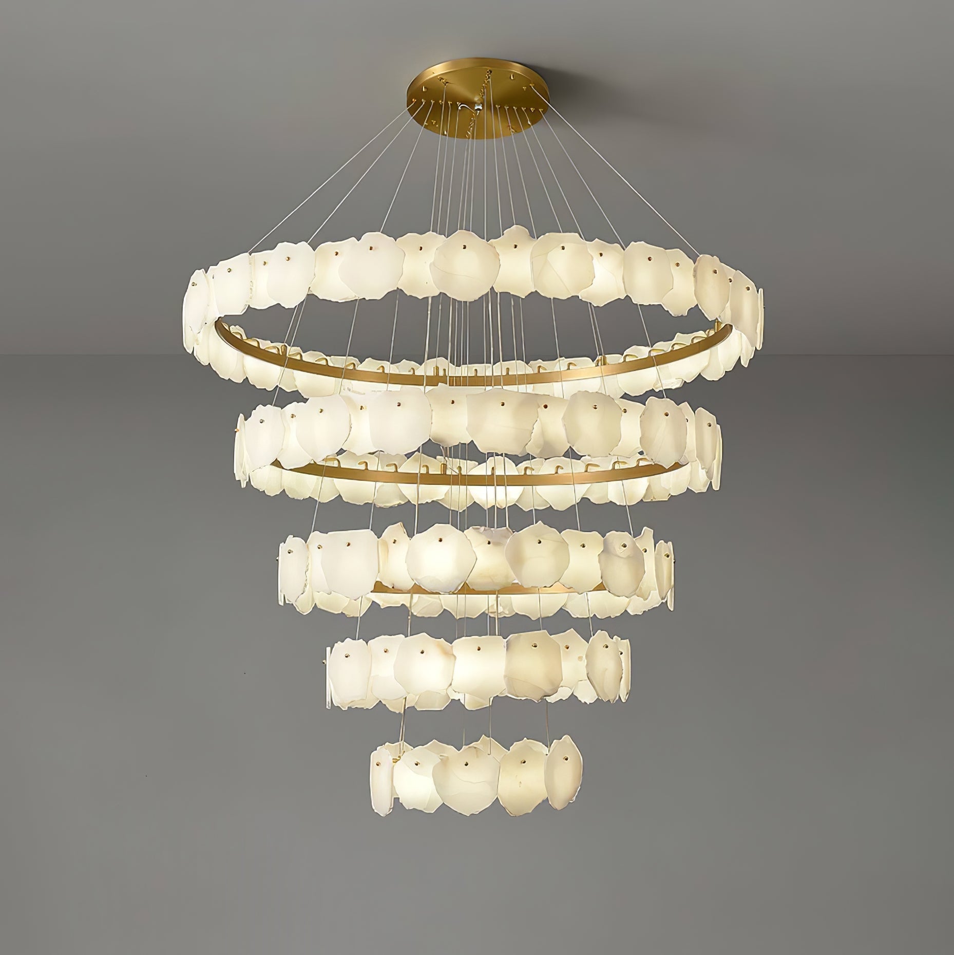 Lunara Grand Alabaster Chandelier