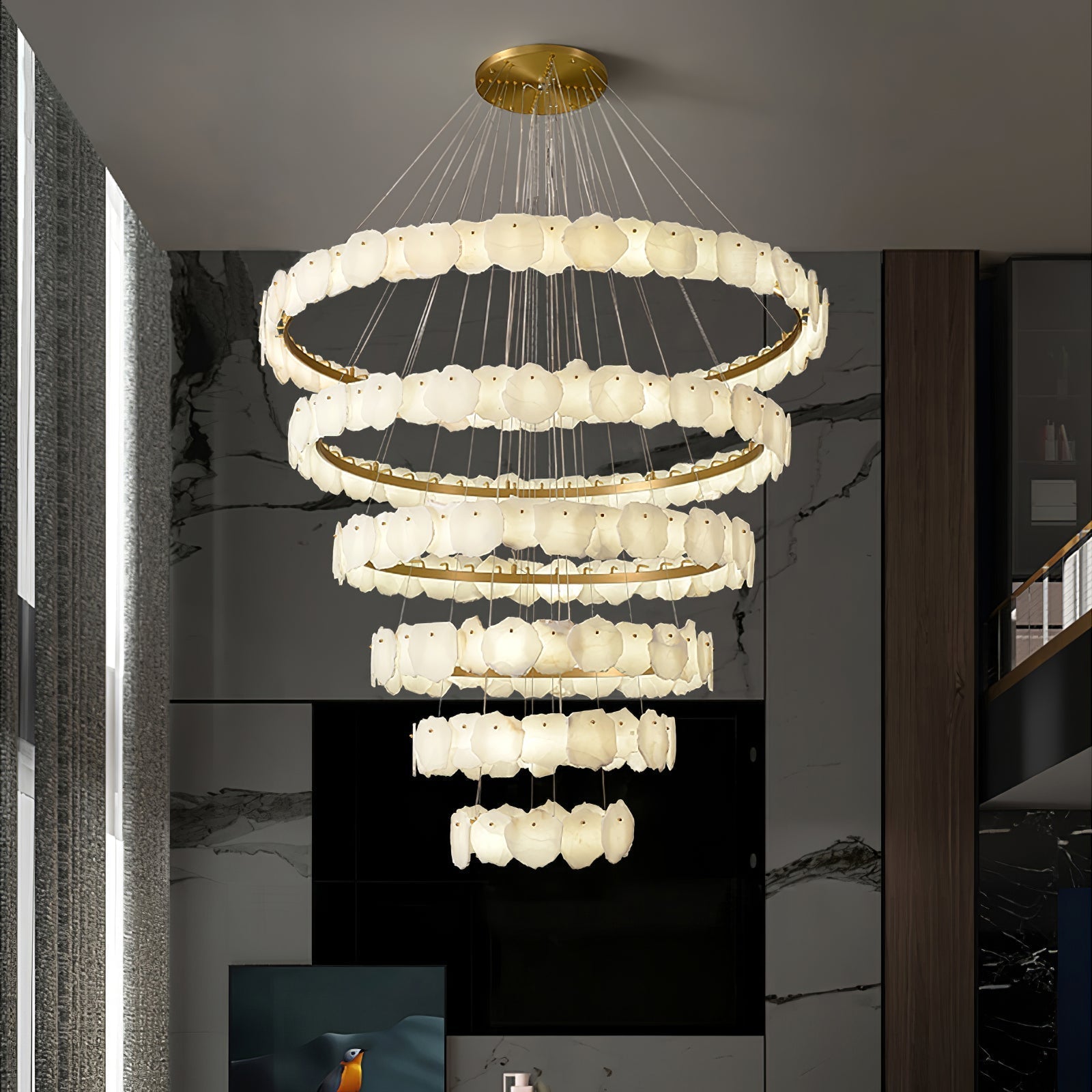 Lunara Grand Alabaster Chandelier