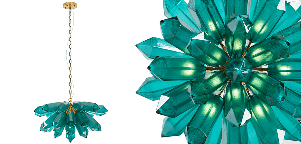 Elowen Emerald Starburst Chandelier