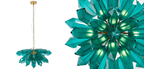 Elowen Emerald Starburst Chandelier