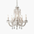 Celestira Crystal Bead Candle Chandelier