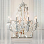Celestira Crystal Bead Candle Chandelier