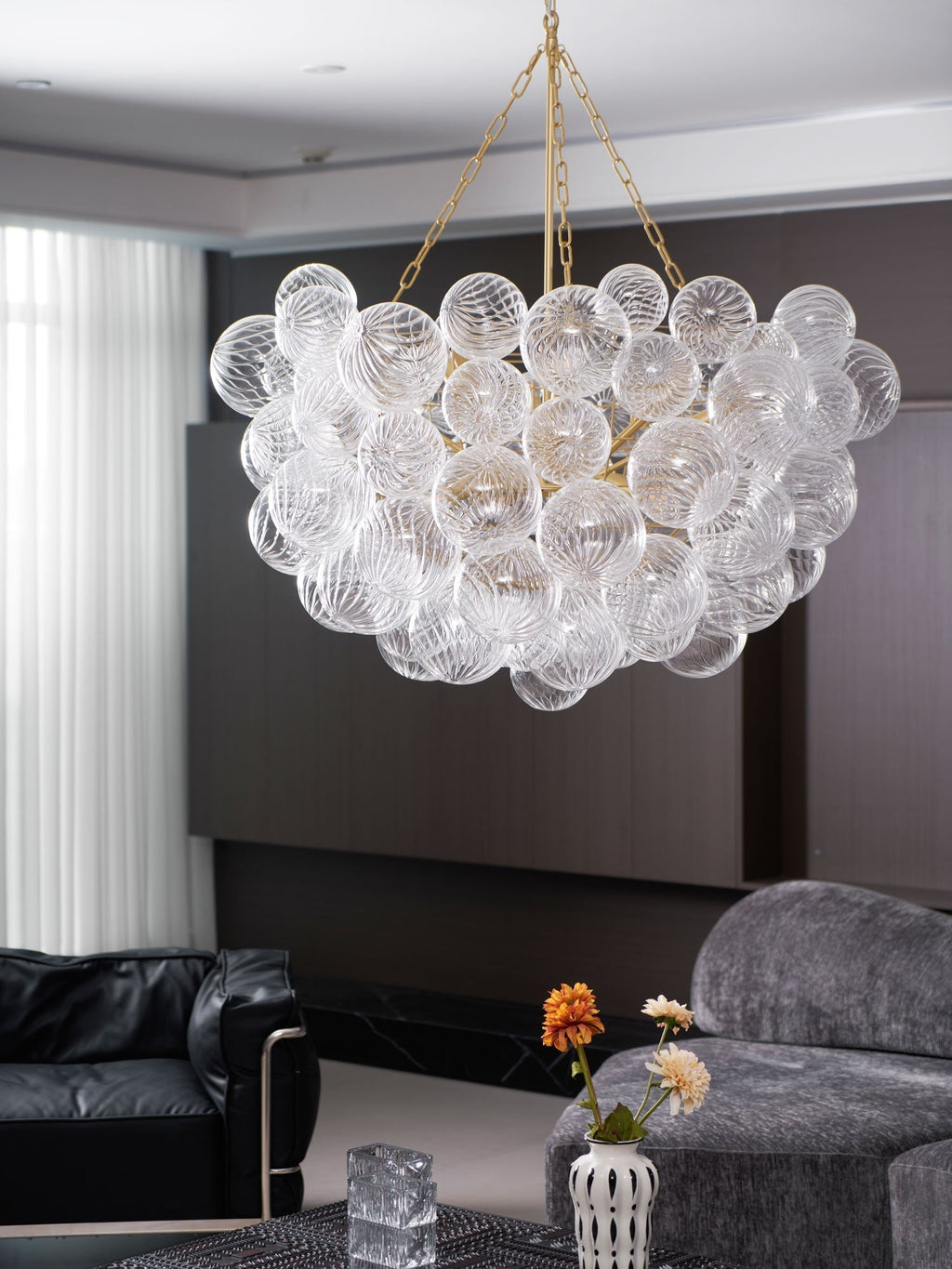 Lunara Bubble Glass Chandelier