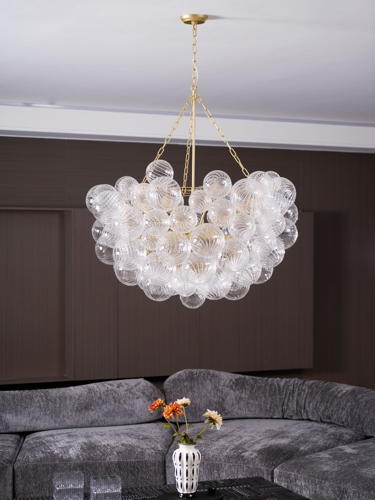 Lunara Bubble Glass Chandelier