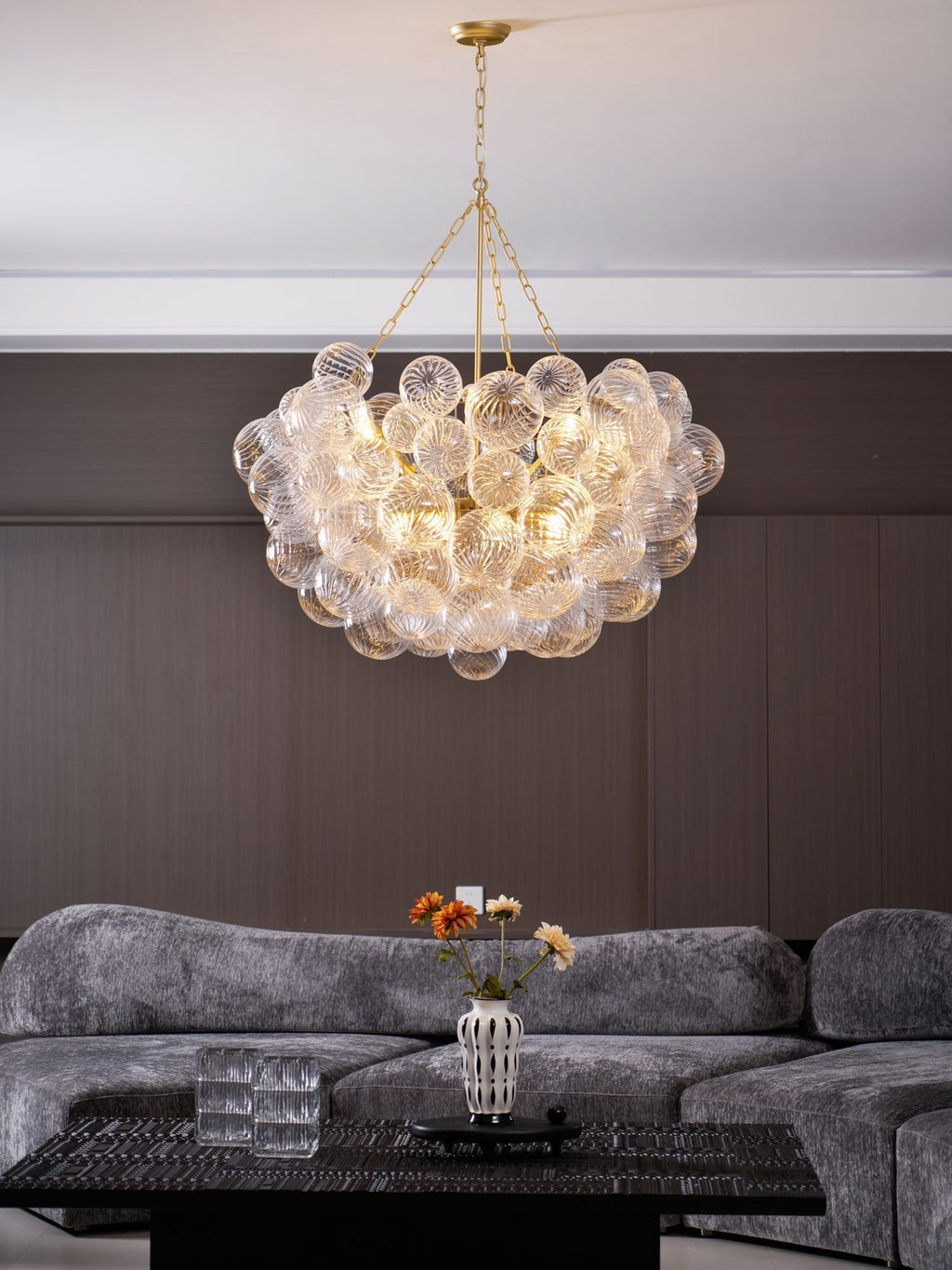 Lunara Bubble Glass Chandelier