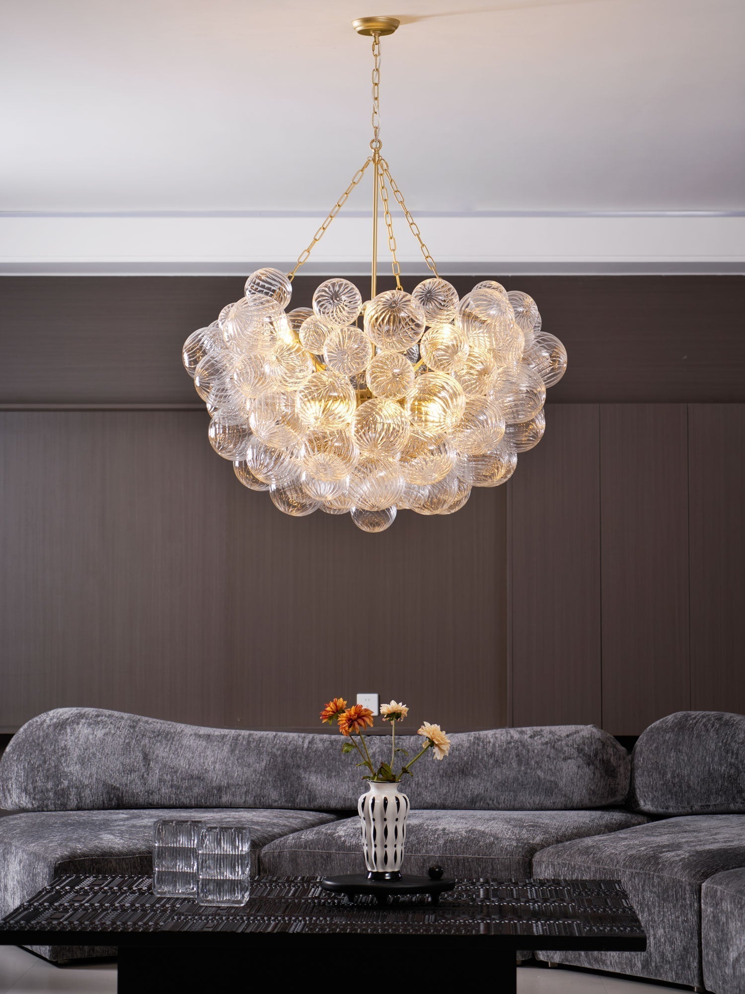 Lunara Bubble Glass Chandelier