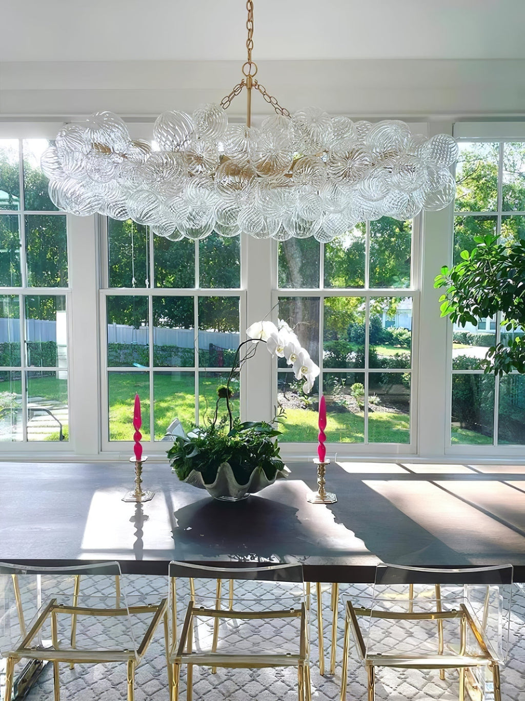 Lunara Bubble Glass Chandelier