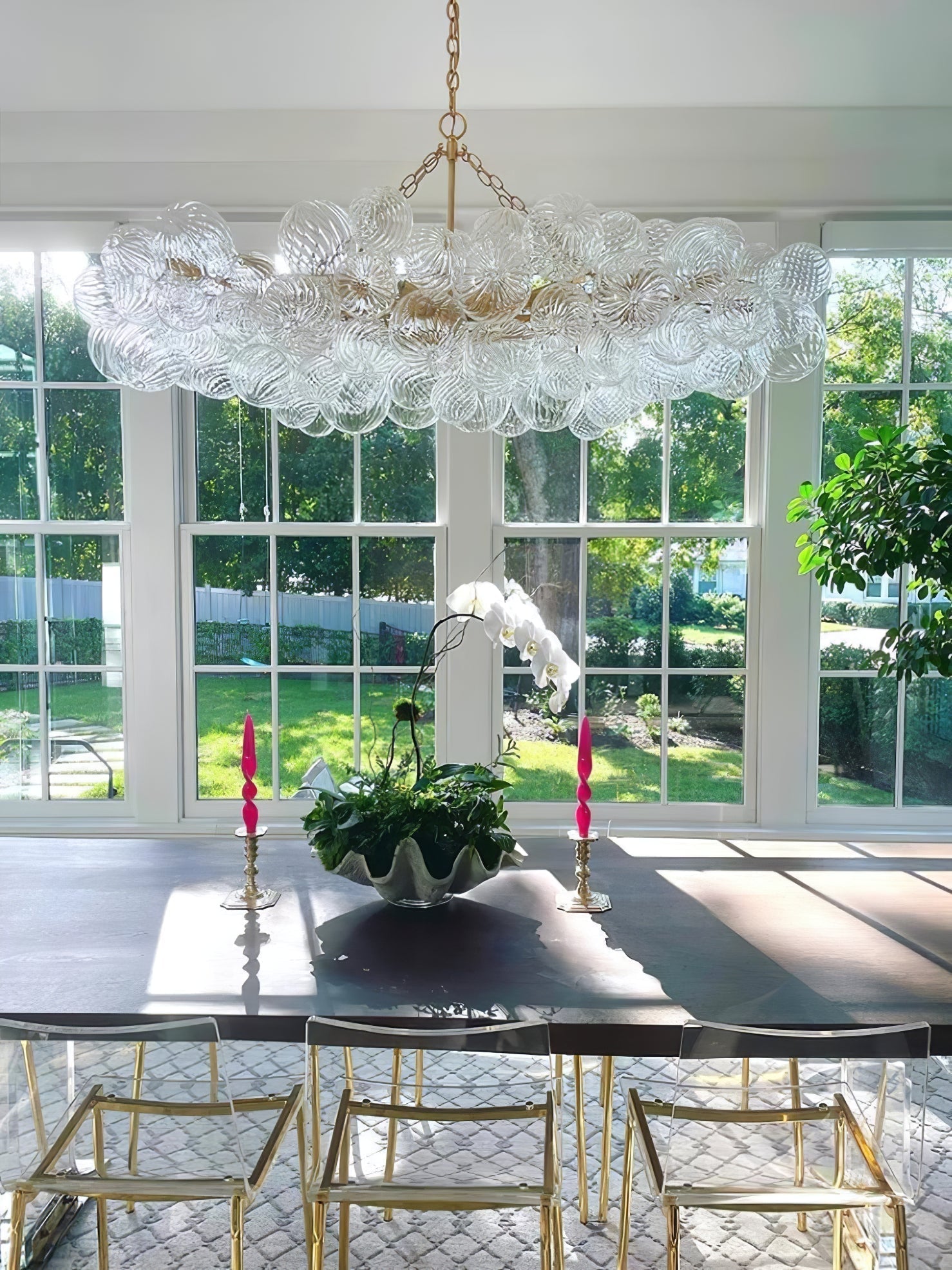 Lunara Bubble Glass Chandelier