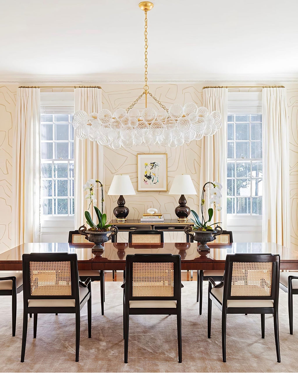 Lunara Bubble Glass Chandelier