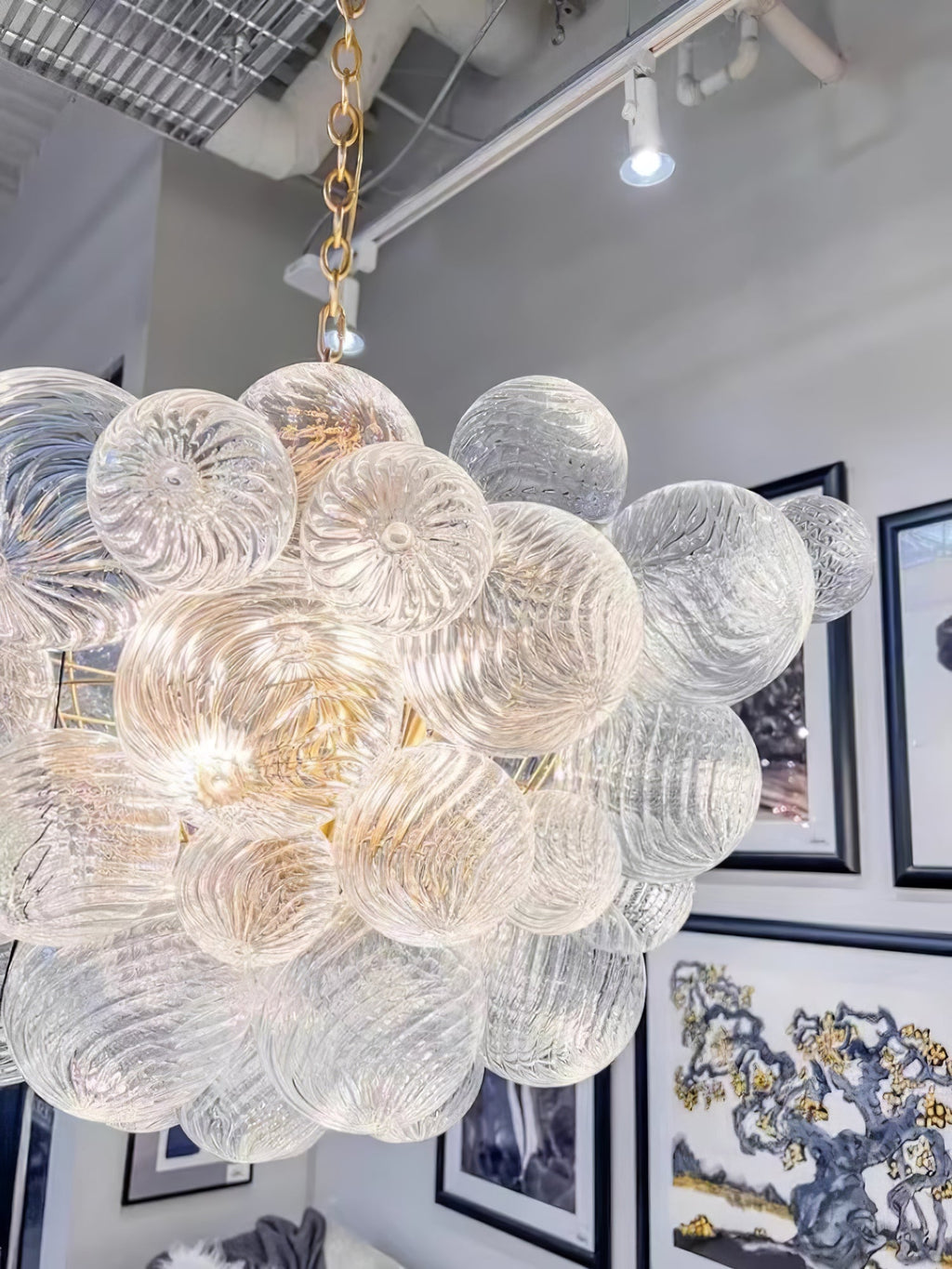 Lunara Bubble Glass Chandelier
