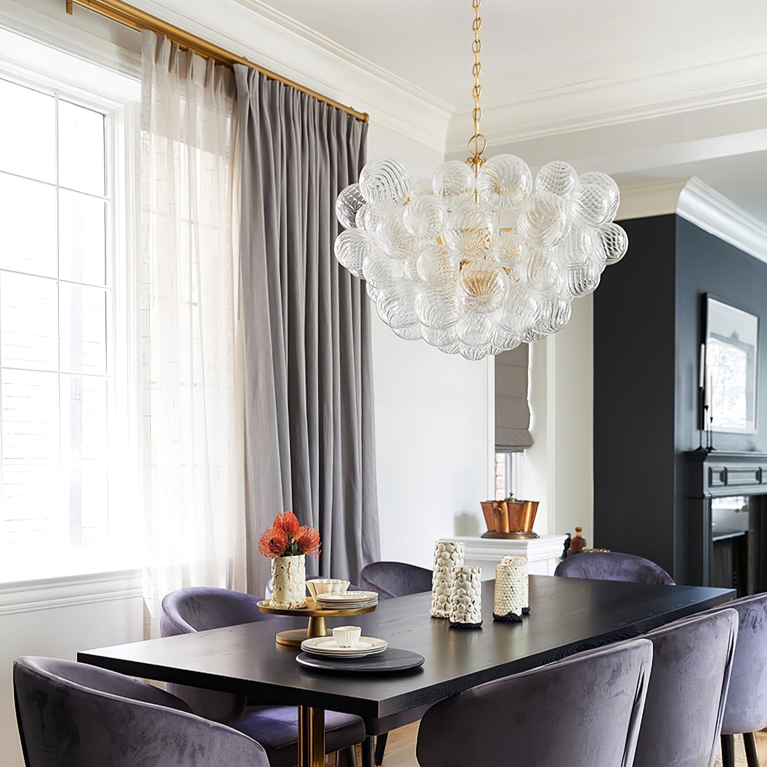 Lunara Bubble Glass Chandelier