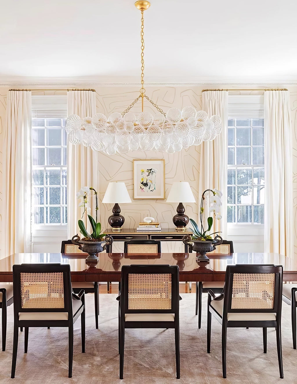 Lunara Bubble Glass Chandelier